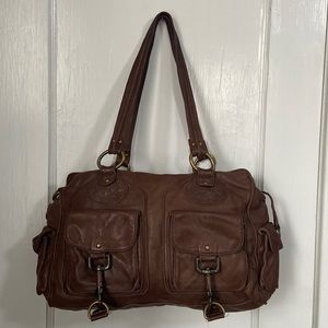 Linea Pelle Collection Brown Leather Handbag
